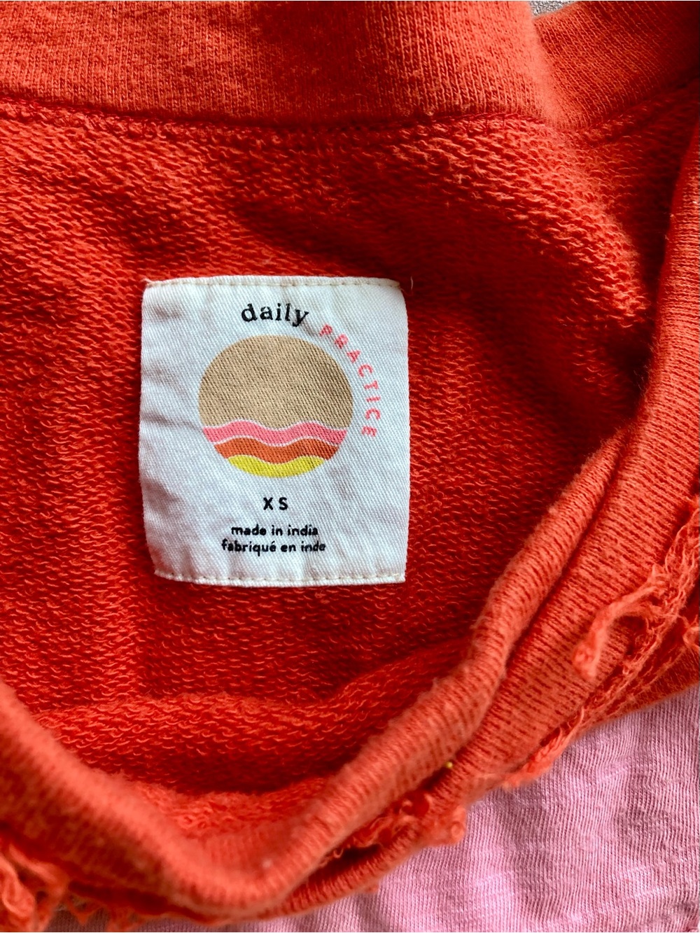 Anthropologie poppy orange oversized sweatshirt - Picture 4 of 4